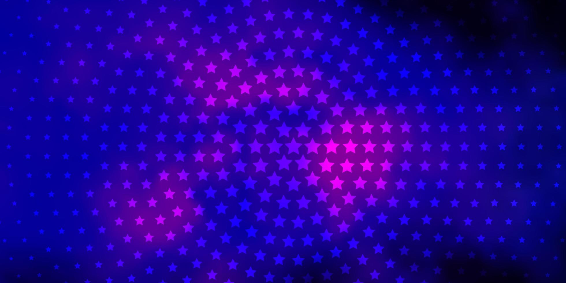 fundo vector rosa escuro, azul com estrelas pequenas e grandes.