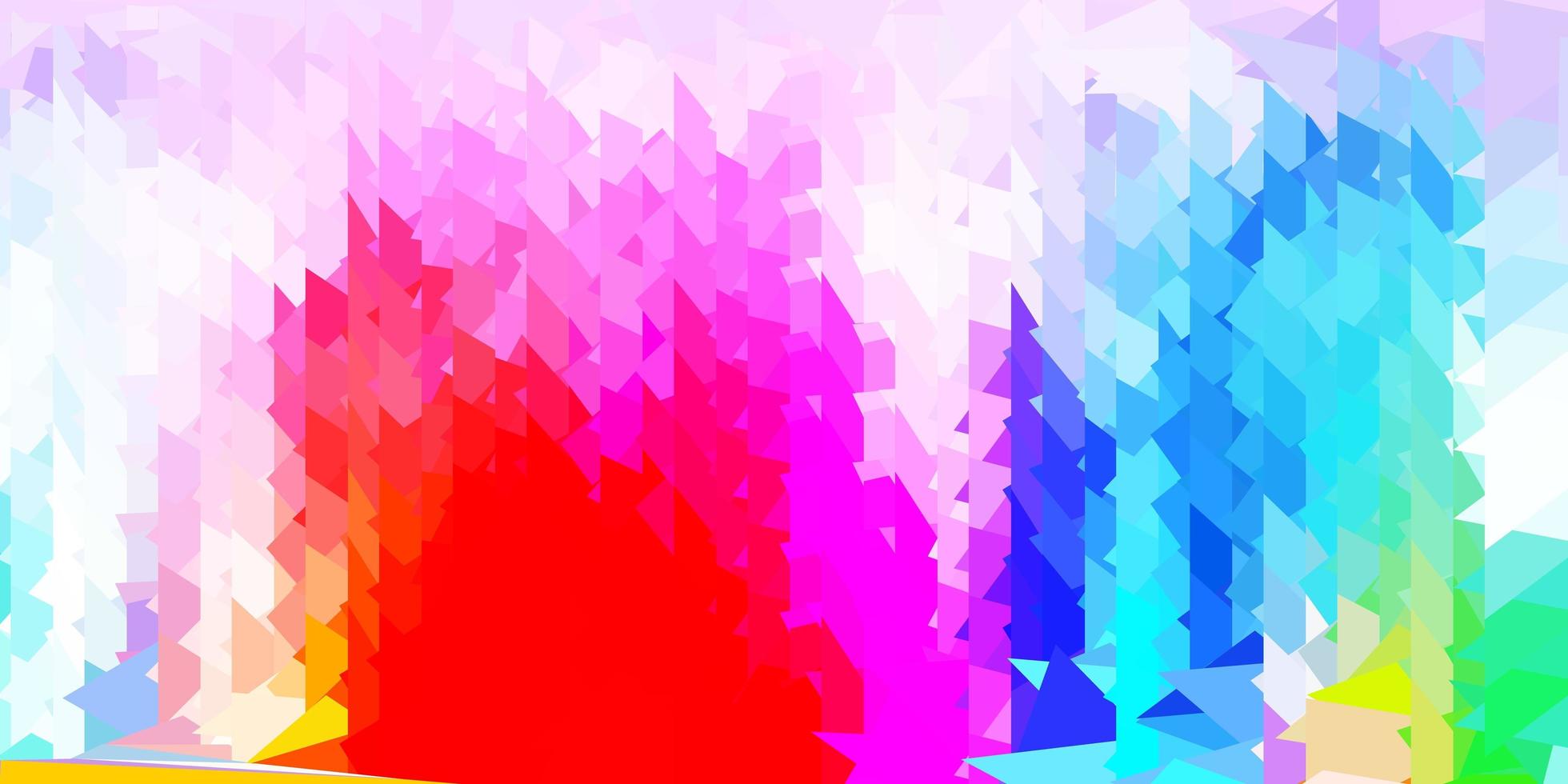 fundo do triângulo abstrato do vetor multicolorido claro.