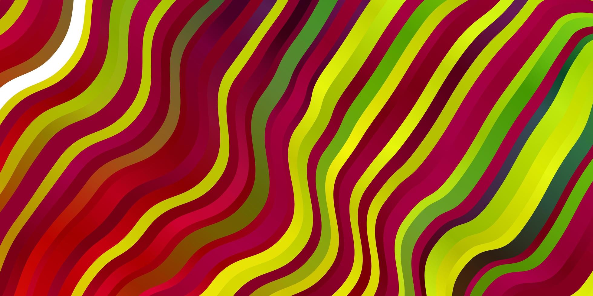 luz padrão multicolorido de vetor com linhas curvas.