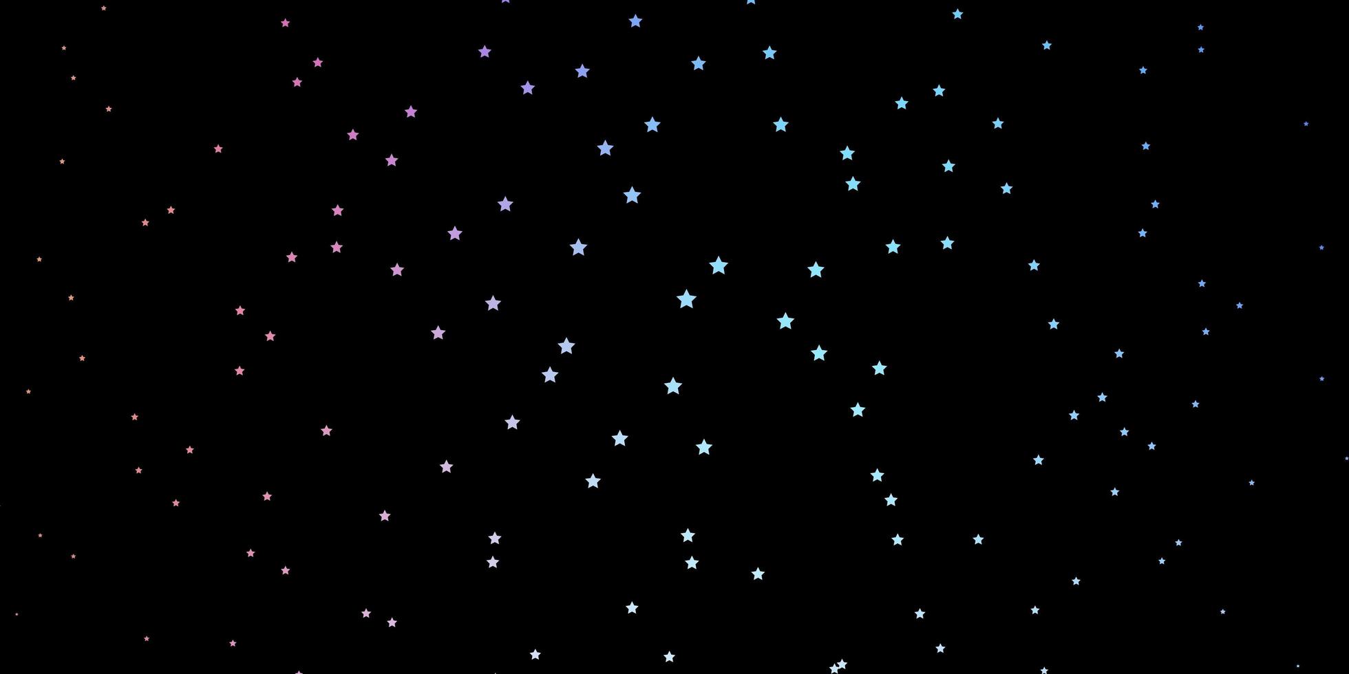 layout de vetor multicolorido escuro com estrelas brilhantes.