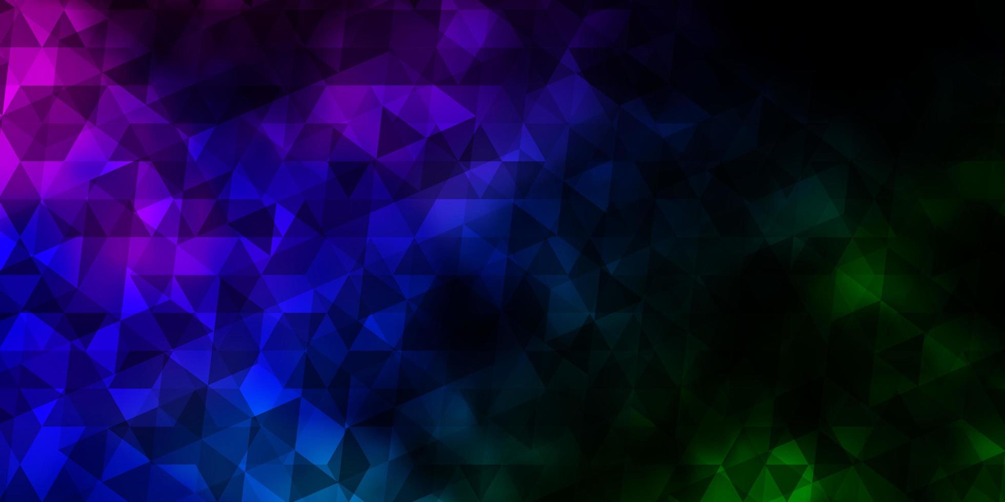 padrão de vetor multicolor escuro com estilo poligonal.