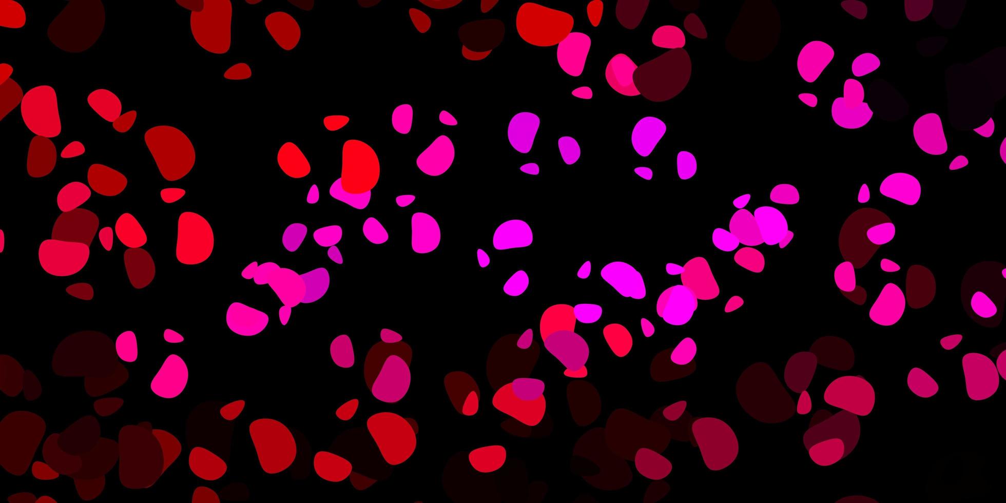 pano de fundo vector rosa escuro com formas caóticas.