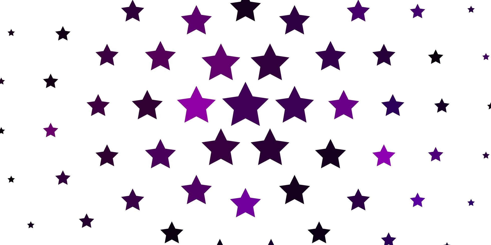 fundo vector roxo claro com estrelas coloridas.