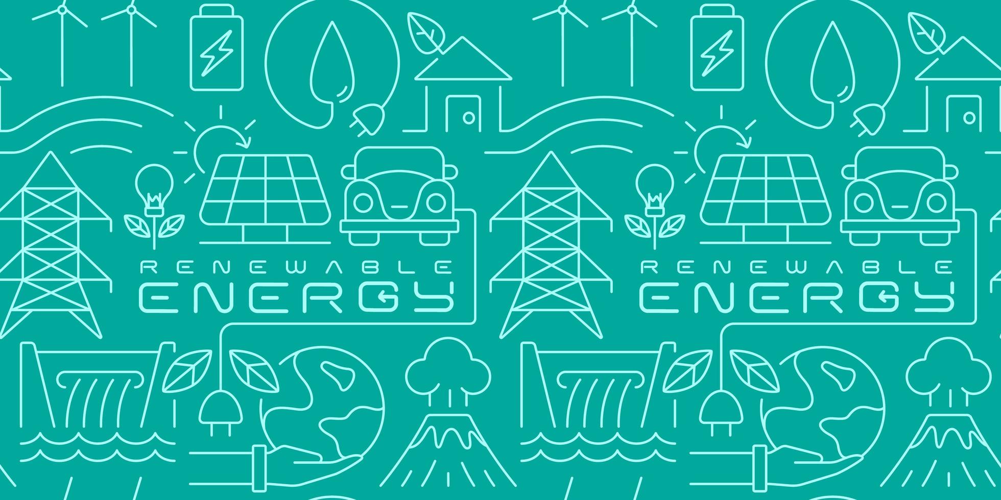 fundo contínuo de energia renovável vetor