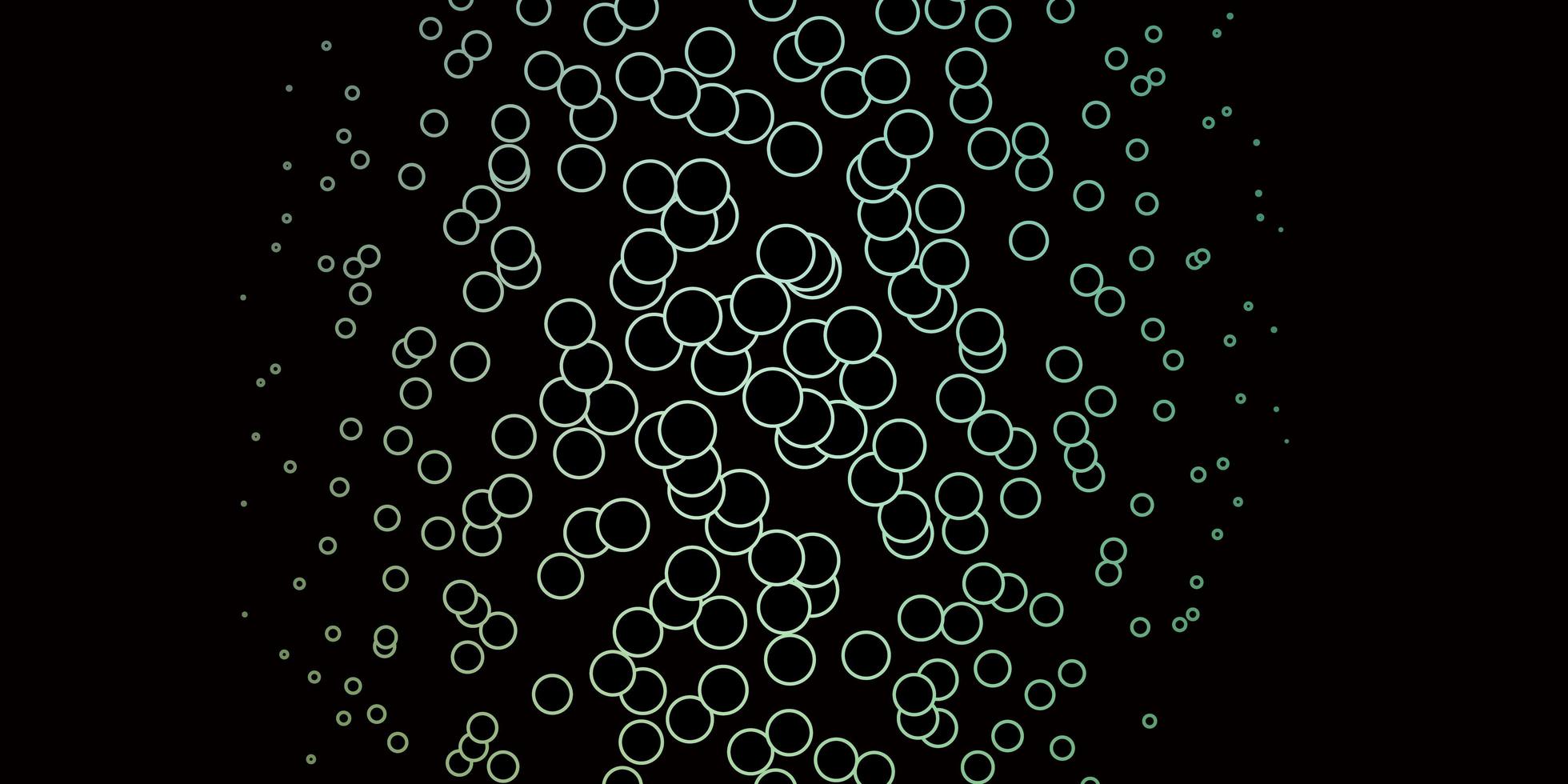 layout de vetor de azul escuro e verde com círculos.