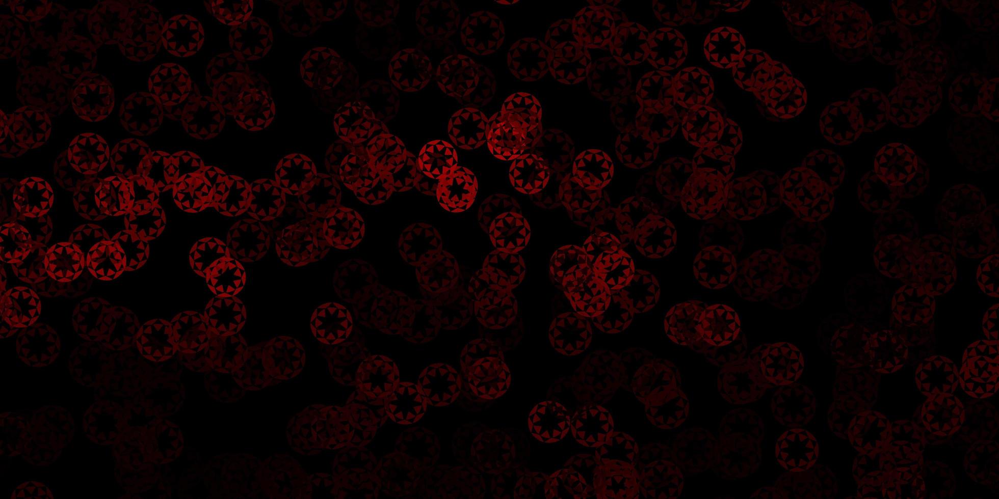 fundo vector vermelho escuro com bolhas.