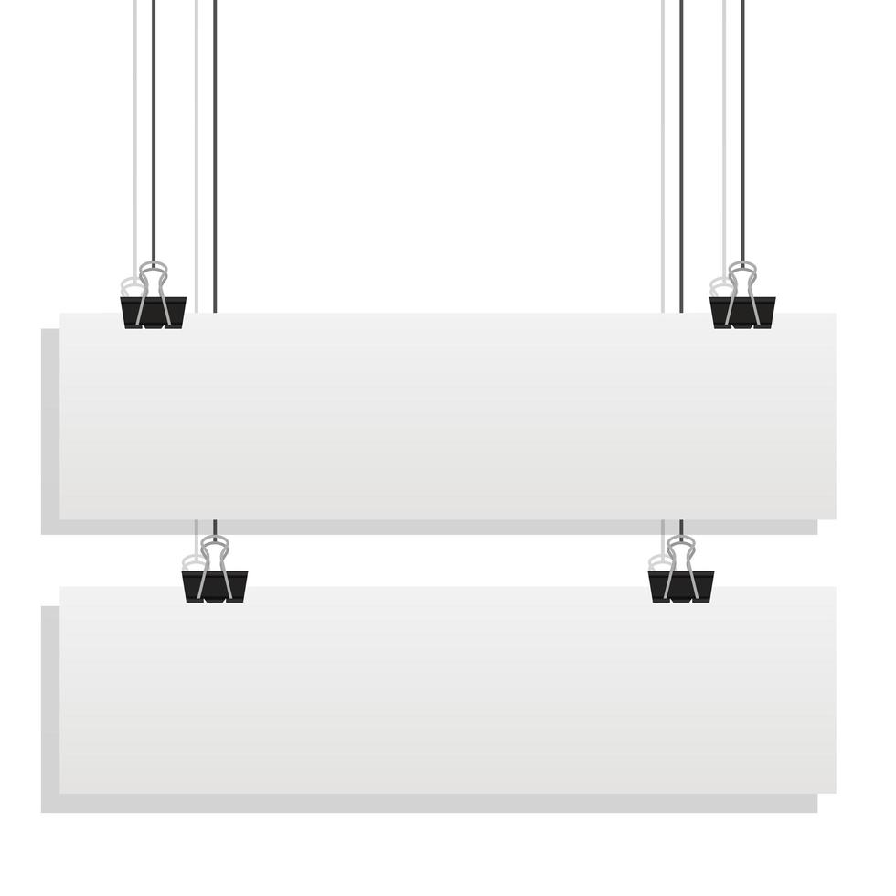 pendurado cartaz maquete vector design ilustração isolado no fundo