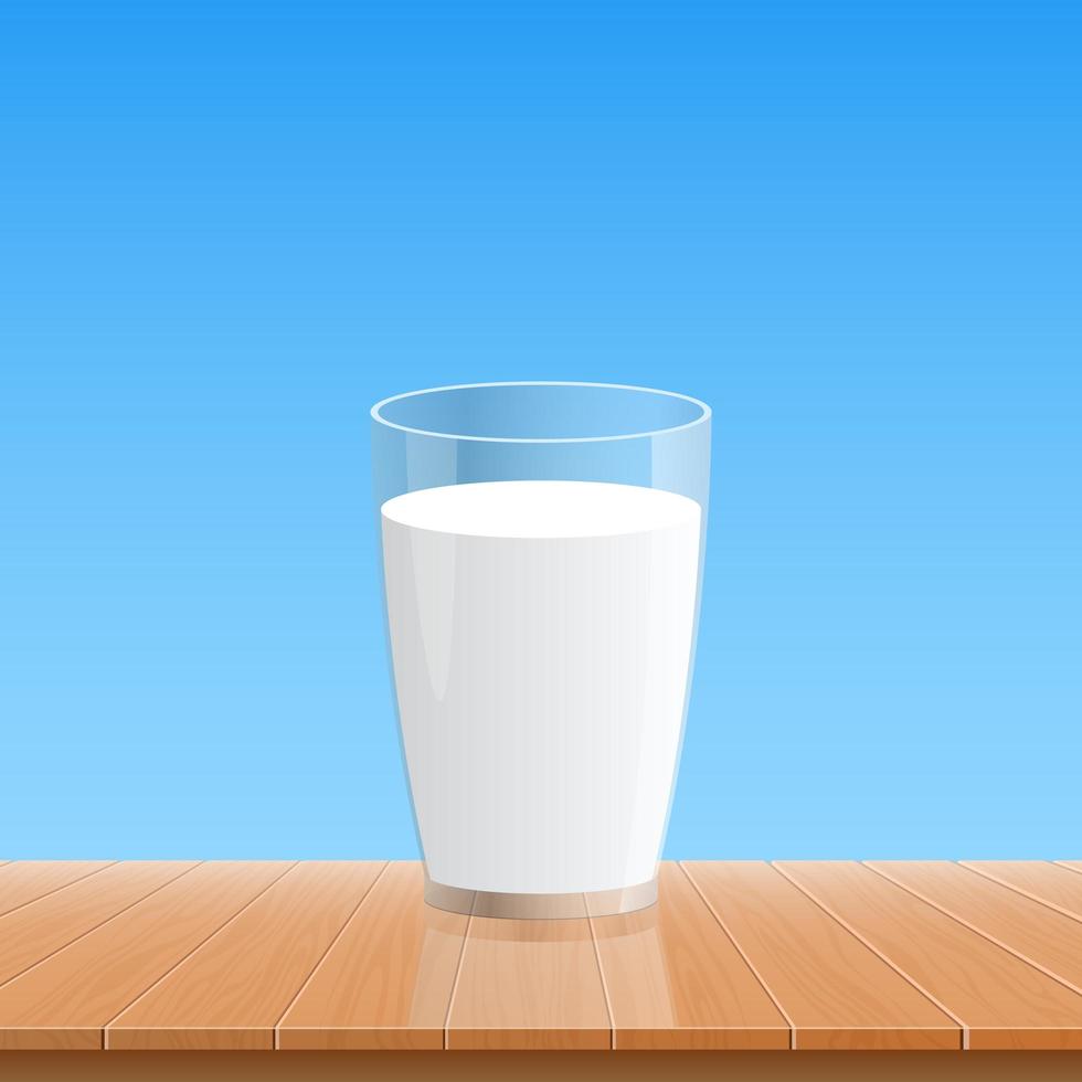 copo de leite fresco ilustração vetorial de design vetor