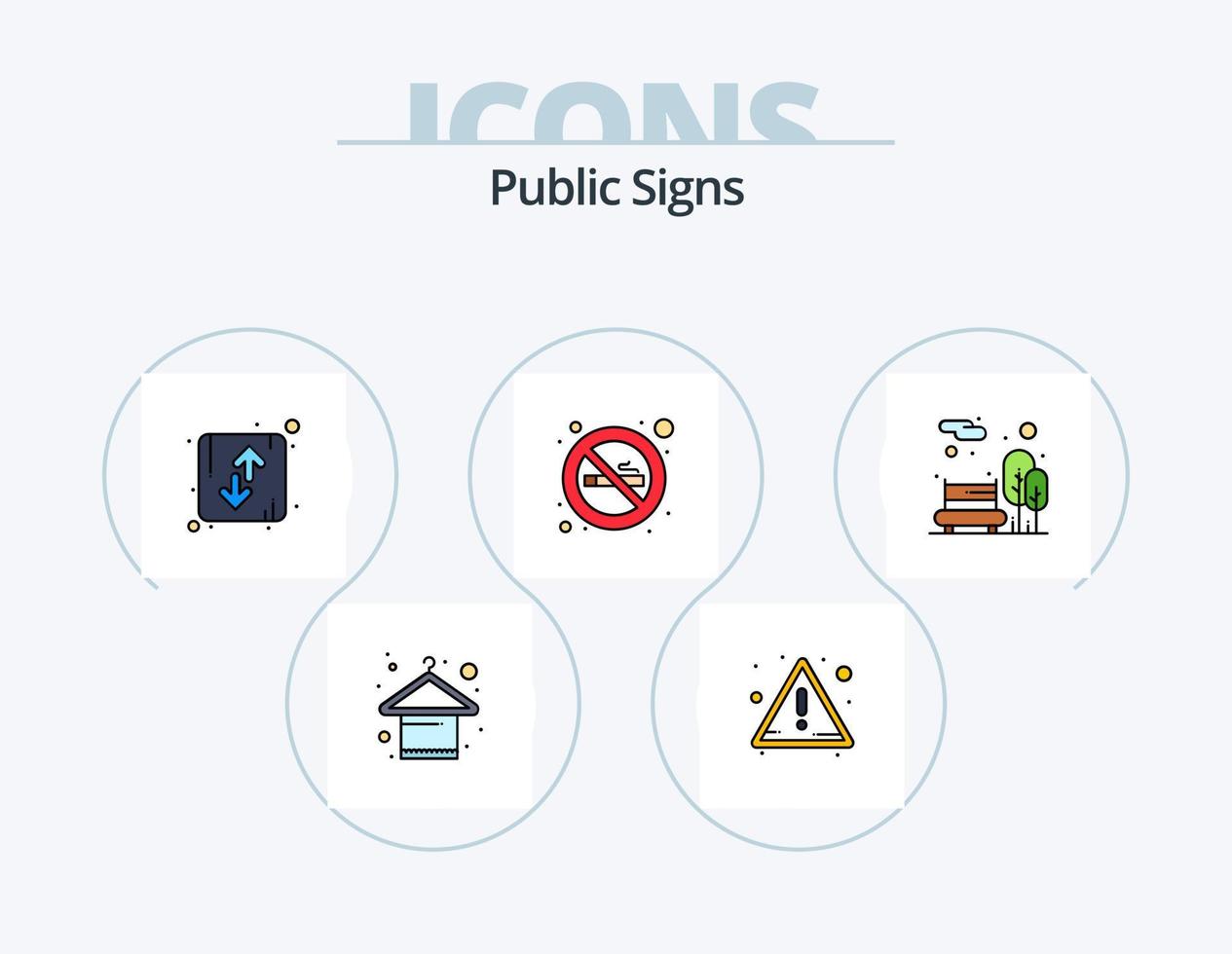 linha de sinais públicos cheia de ícones do pacote 5 design de ícones. Tempo. combustível. telefone. estação. combustível vetor