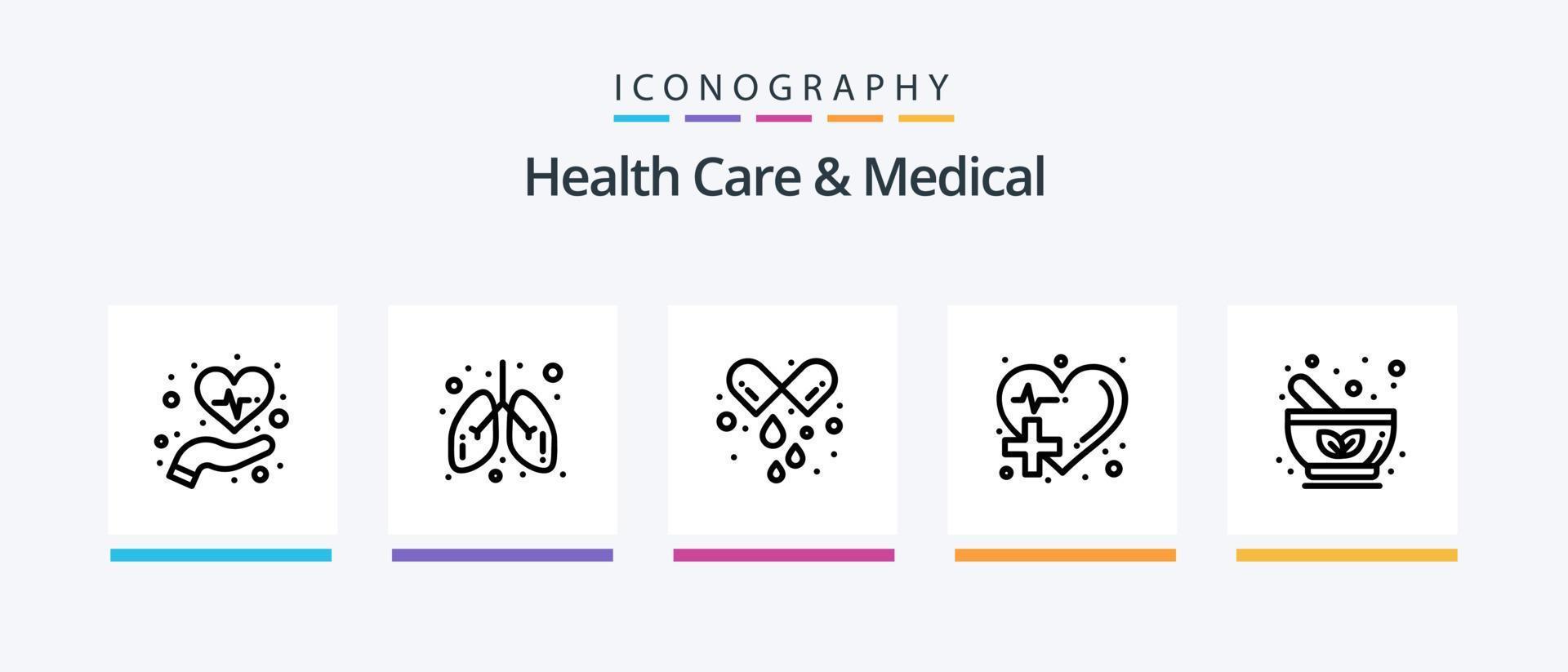 cuidados de saúde e pacote de ícones da linha médica 5, incluindo rins. Cuidado. cosméticos. prédio. hospital. design de ícones criativos vetor