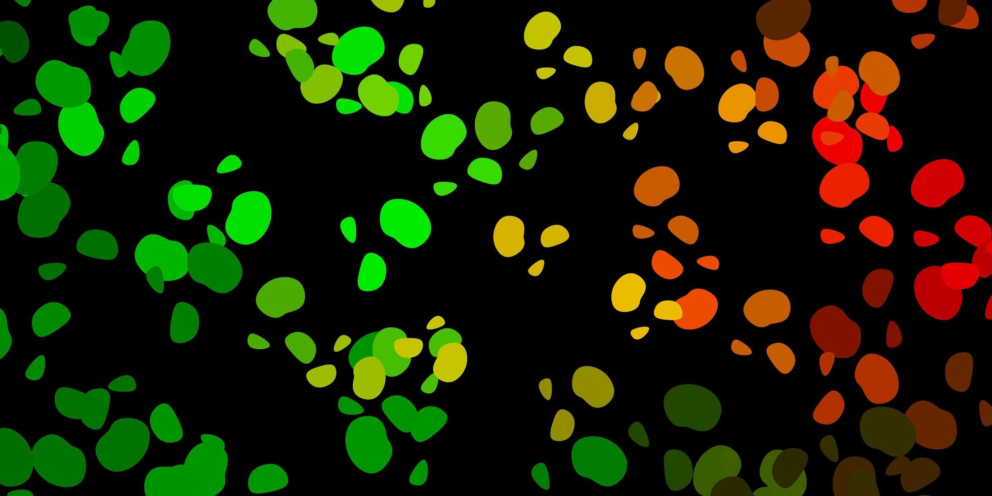 modelo de vetor verde escuro e amarelo com formas abstratas.