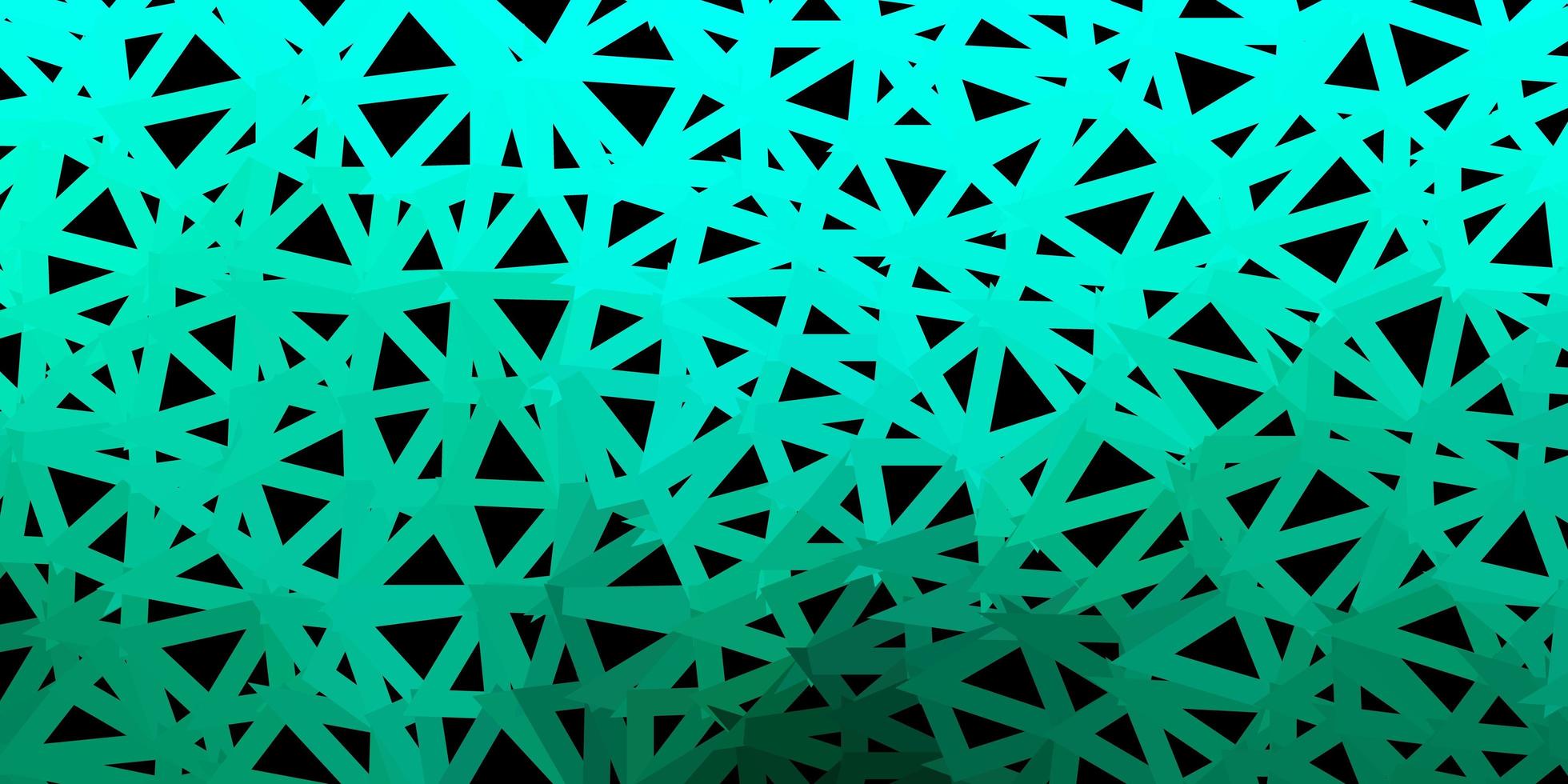 desenho poligonal geométrico do vetor verde escuro.