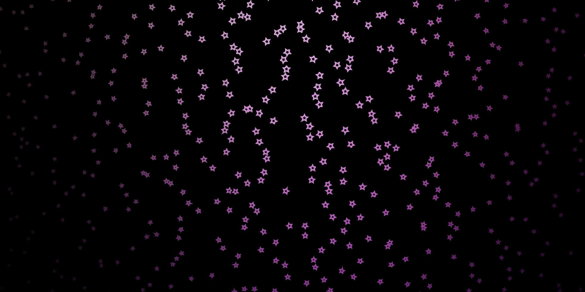 fundo vector roxo escuro com estrelas pequenas e grandes.