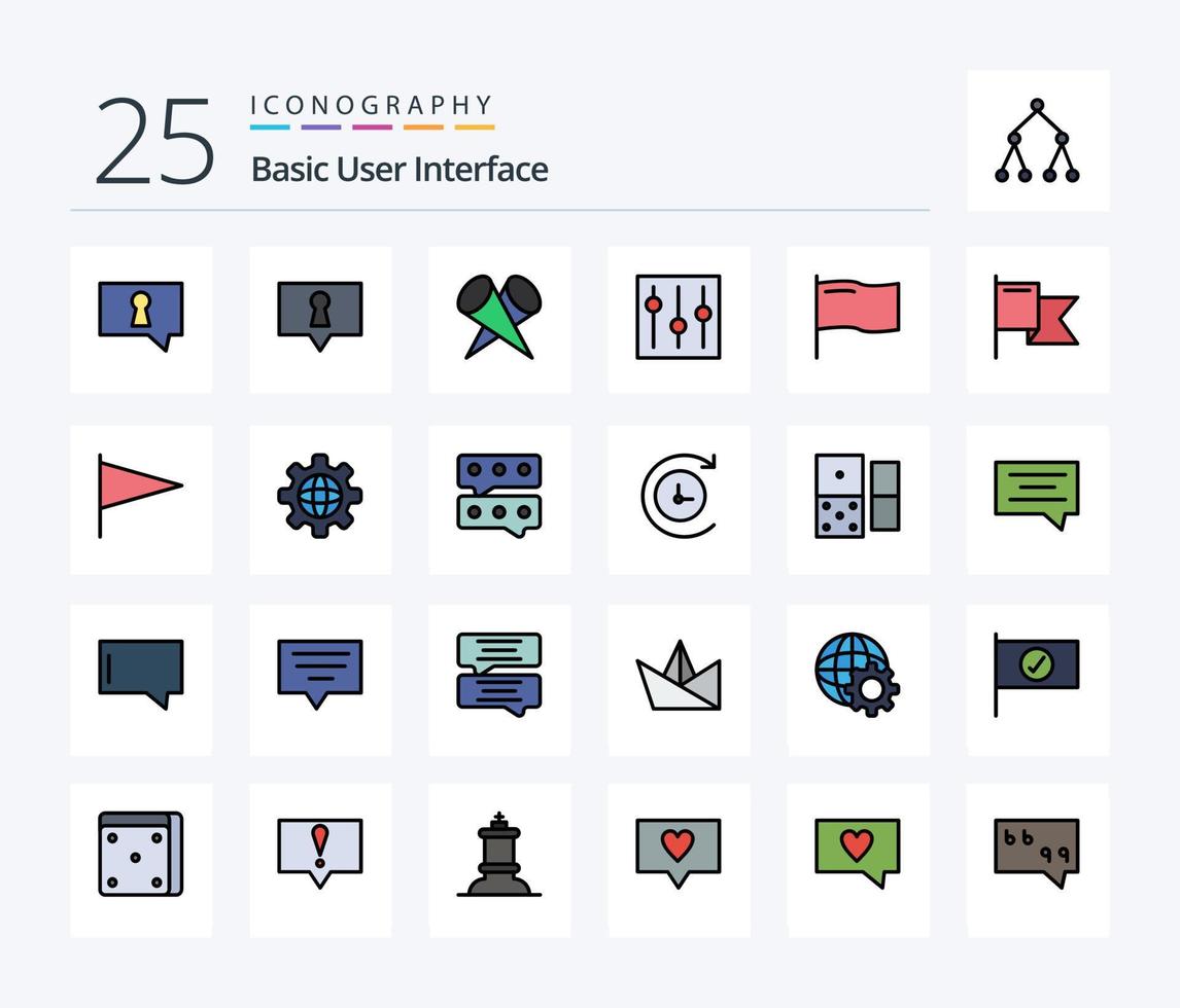 pacote básico de ícones preenchidos com 25 linhas, incluindo mundo. globo. elementos. marca. país vetor