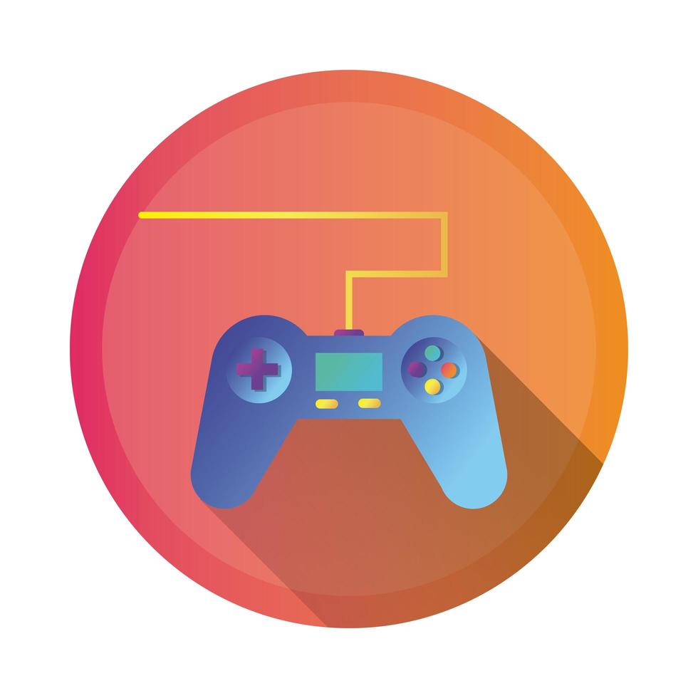 ícone de estilo detalhado de controle de videogame vetor