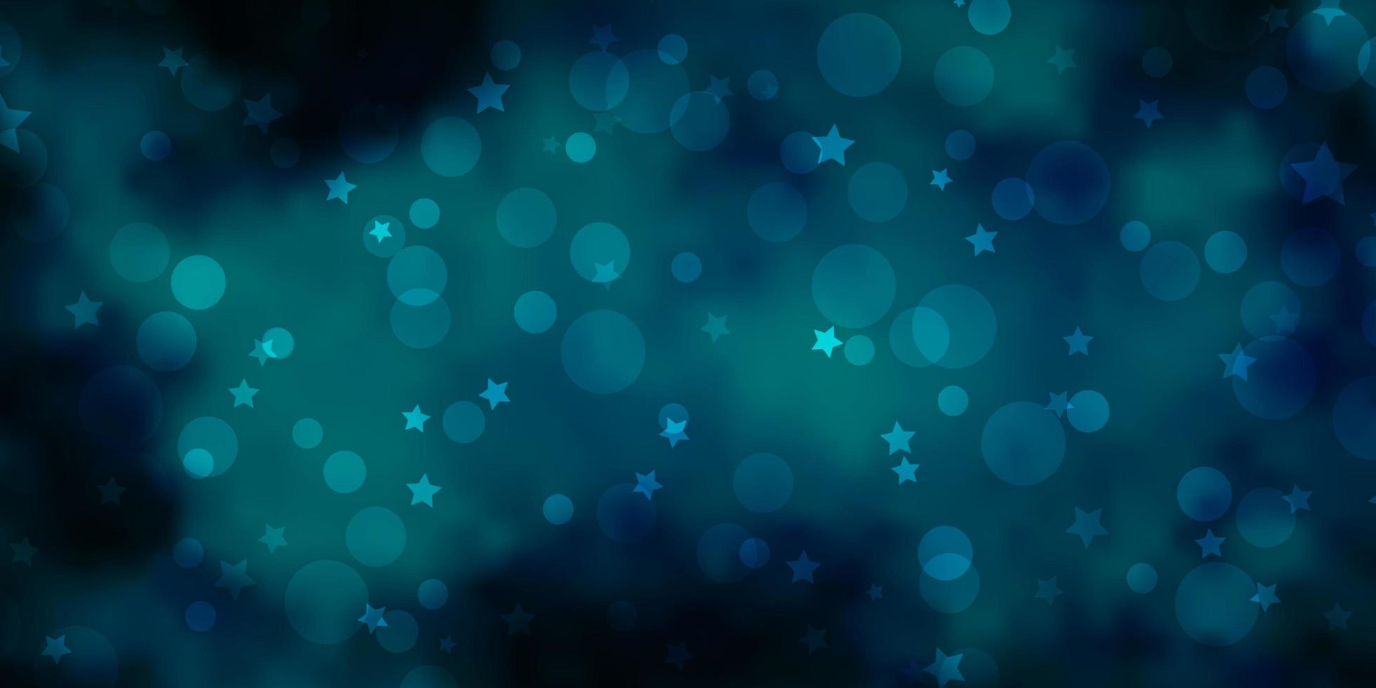 fundo vector azul claro com círculos, estrelas