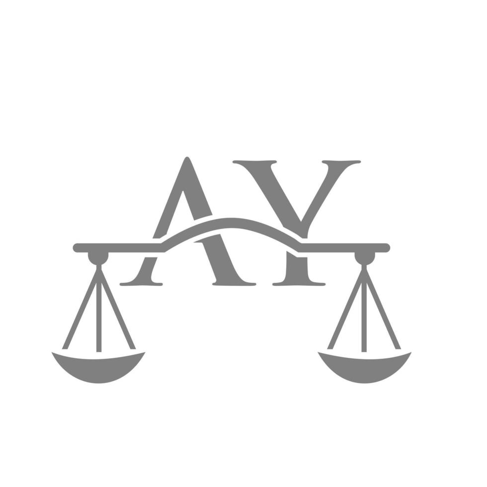 design de logotipo de escritório de advocacia carta ay para advogado, justiça, advogado, jurídico, serviço de advogado, escritório de advocacia, escala, escritório de advocacia, advogado de negócios corporativos vetor