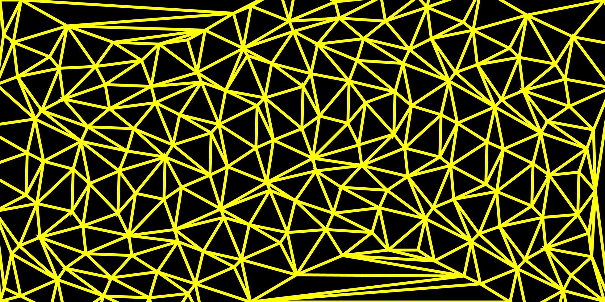 pano de fundo do mosaico do triângulo do vetor amarelo claro.