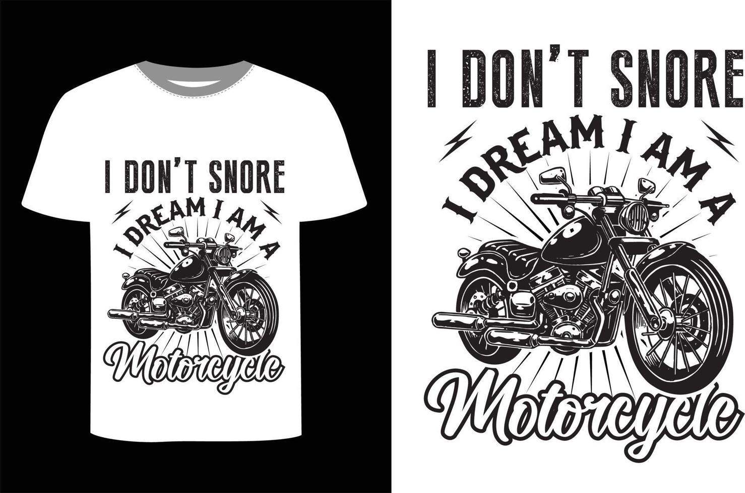 design de camiseta de moto vetor