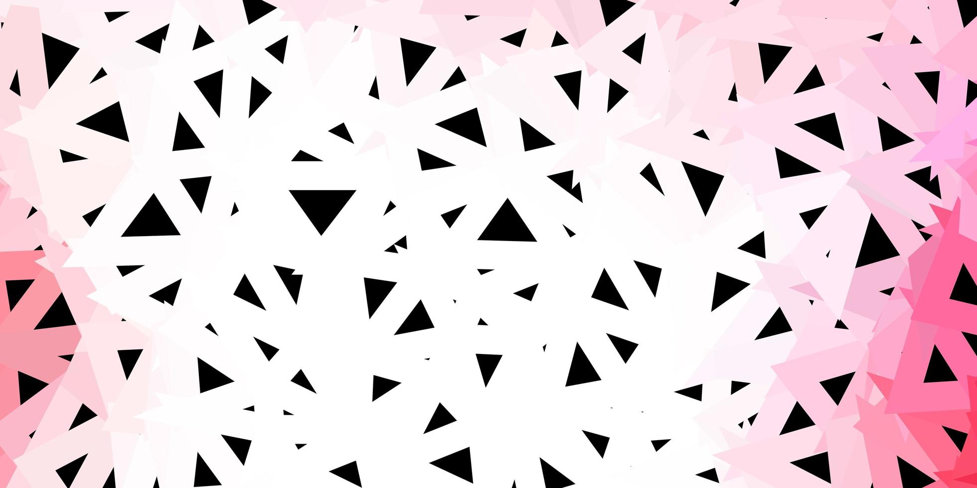 padrão poligonal de vetor rosa claro, vermelho.