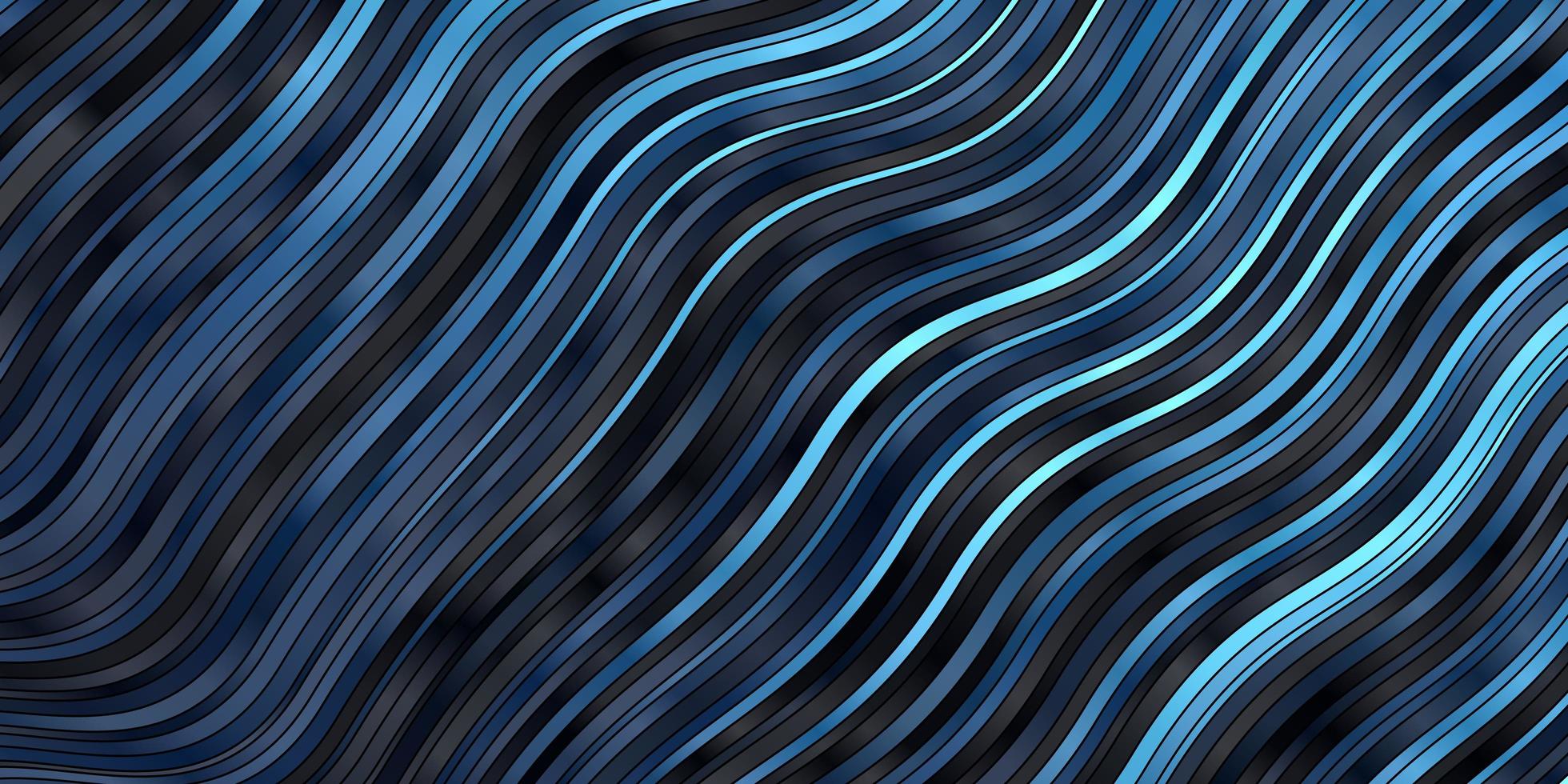 pano de fundo vector azul escuro com linhas dobradas.