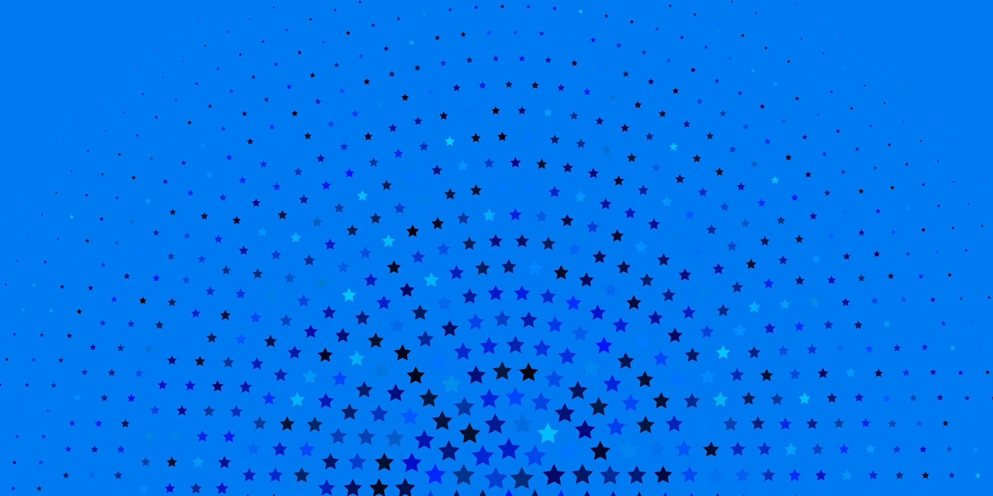 layout de vetor de luz azul com estrelas brilhantes.