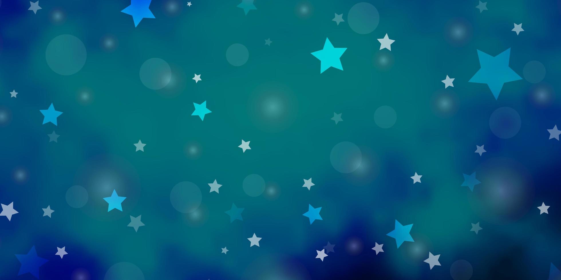 fundo vector azul escuro com círculos, estrelas.