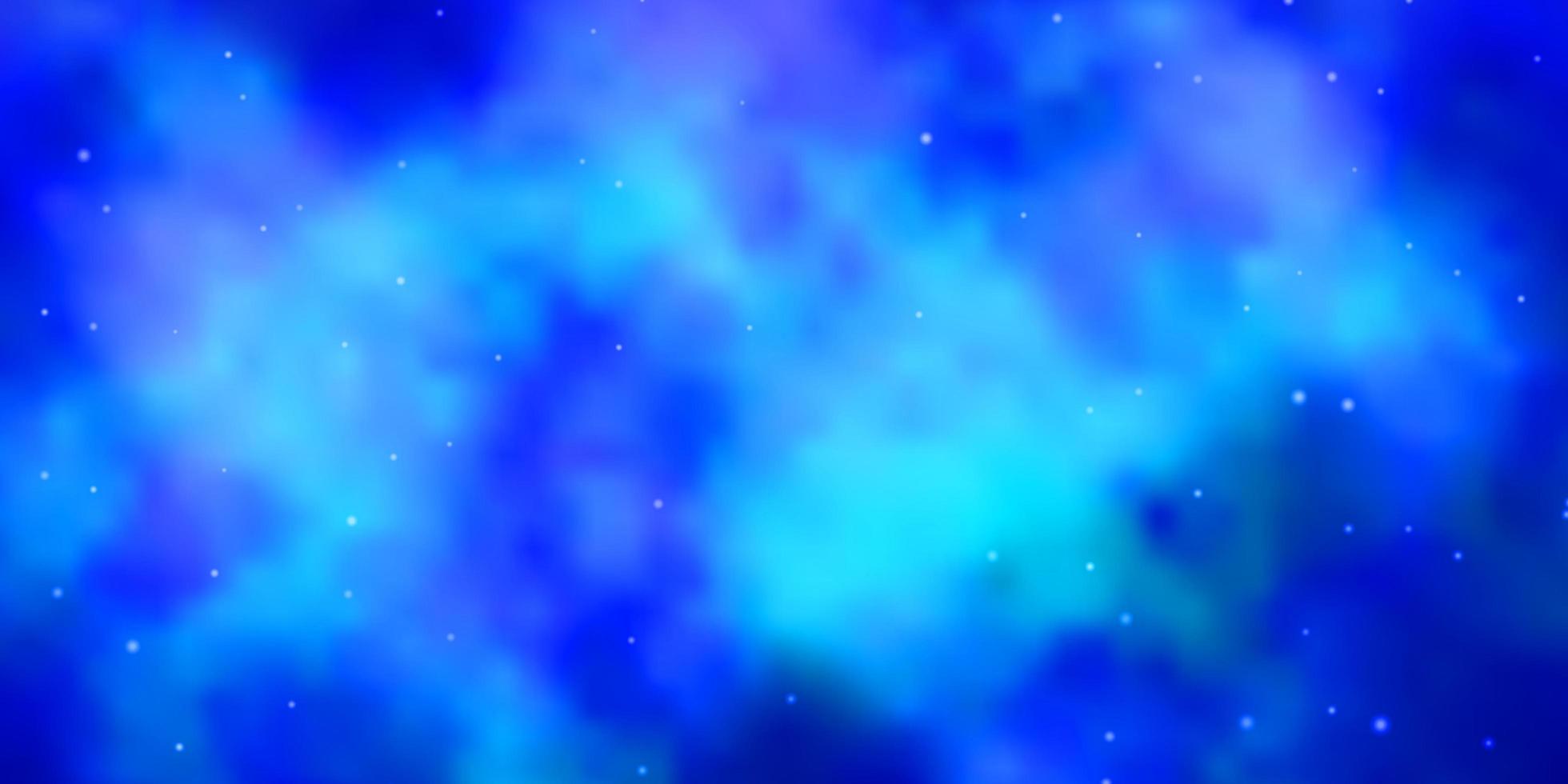 fundo vector azul claro com estrelas coloridas.