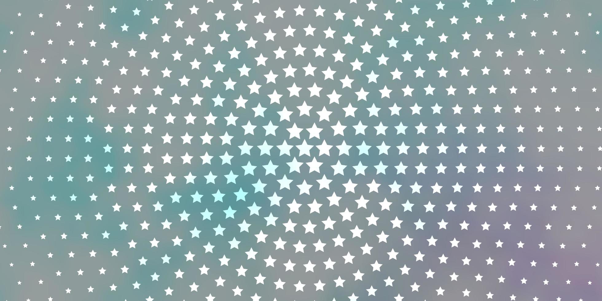 fundo vector azul claro com estrelas pequenas e grandes.