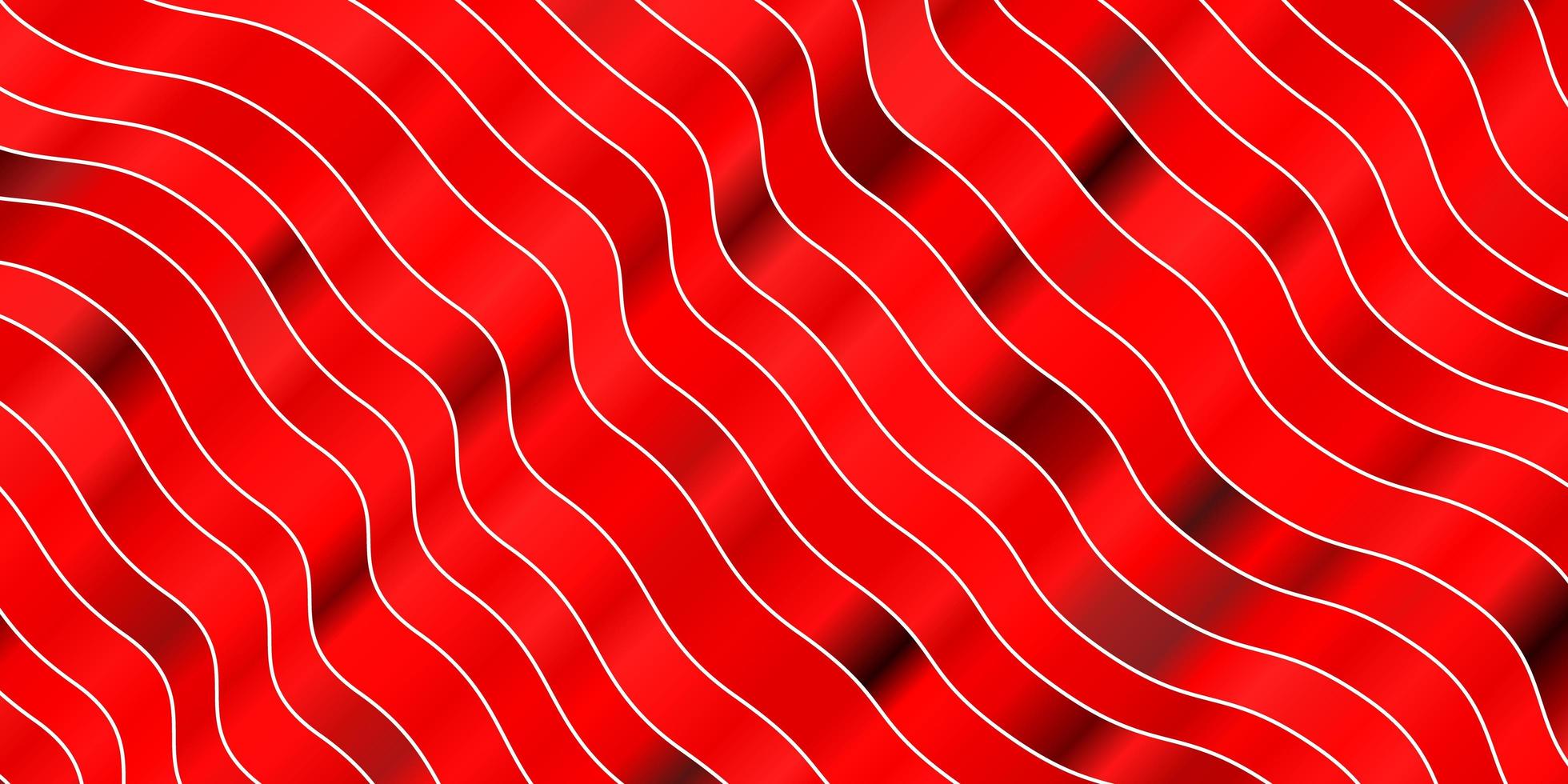 textura vector vermelho claro com curvas.