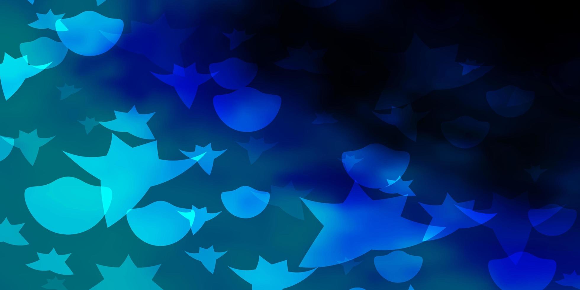 fundo vector azul escuro com círculos, estrelas.