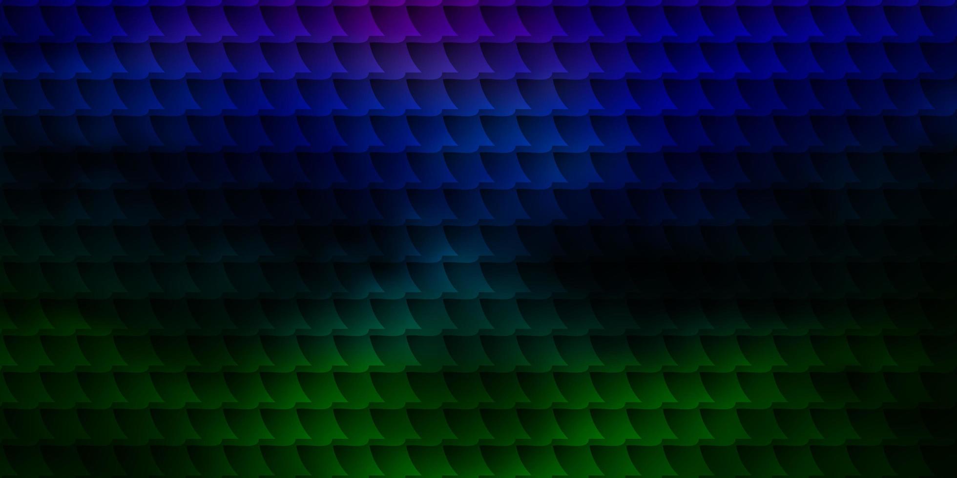 textura de vetor multicolorido escuro em estilo retangular.