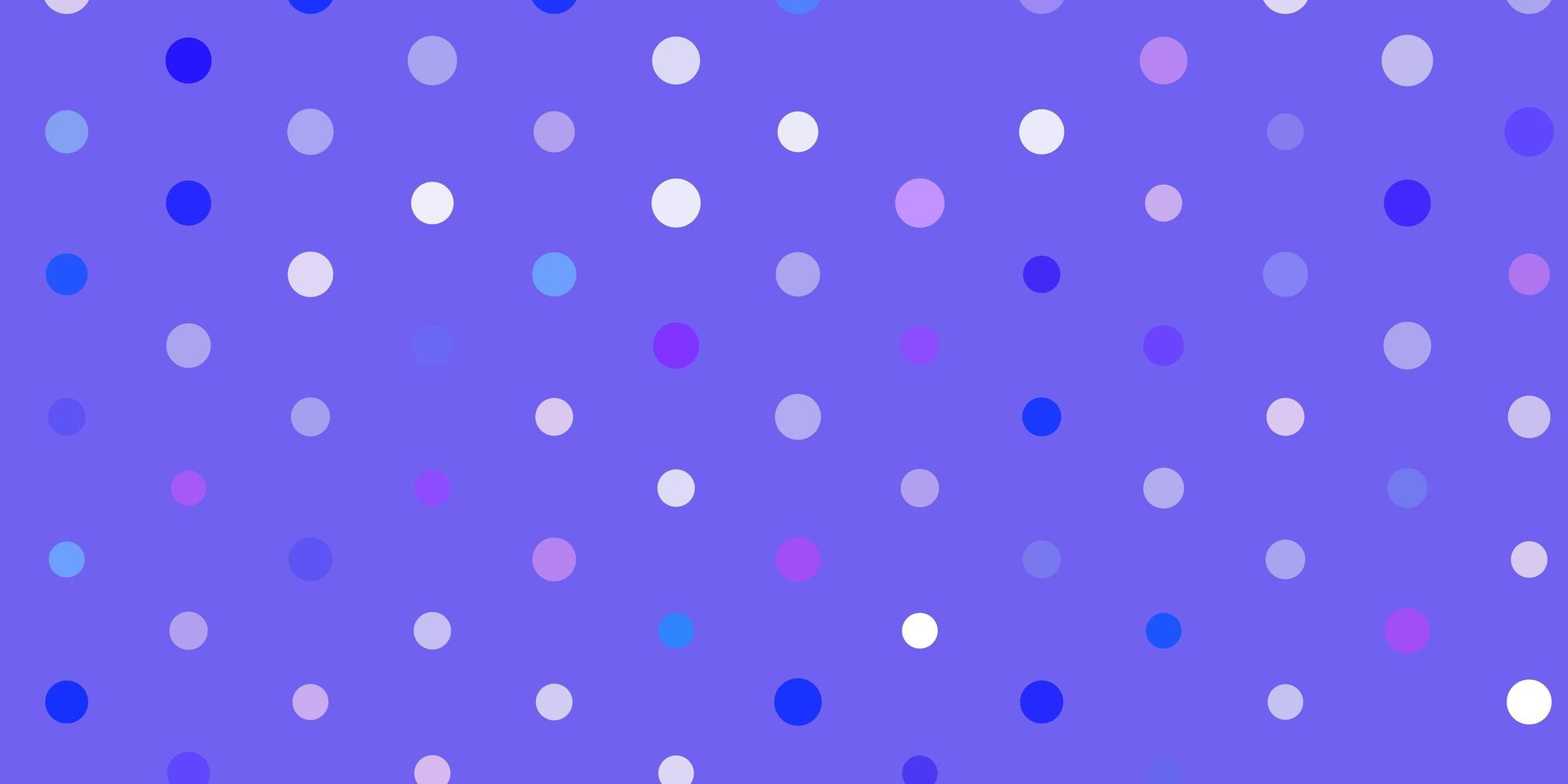 pano de fundo vector roxo claro com pontos.