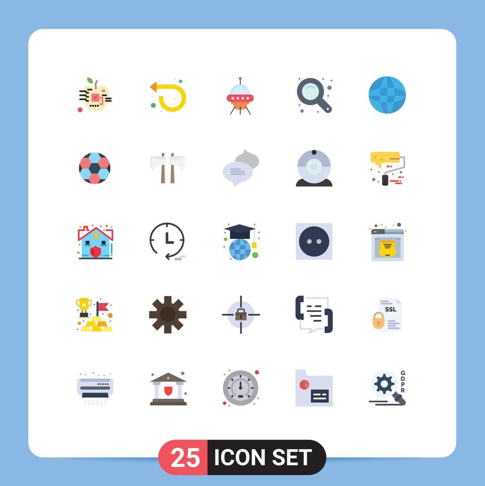 25 ícones criativos sinais e símbolos modernos da ferramenta de zoom zoom à esquerda maximizam elementos de design de vetores editáveis de foguete