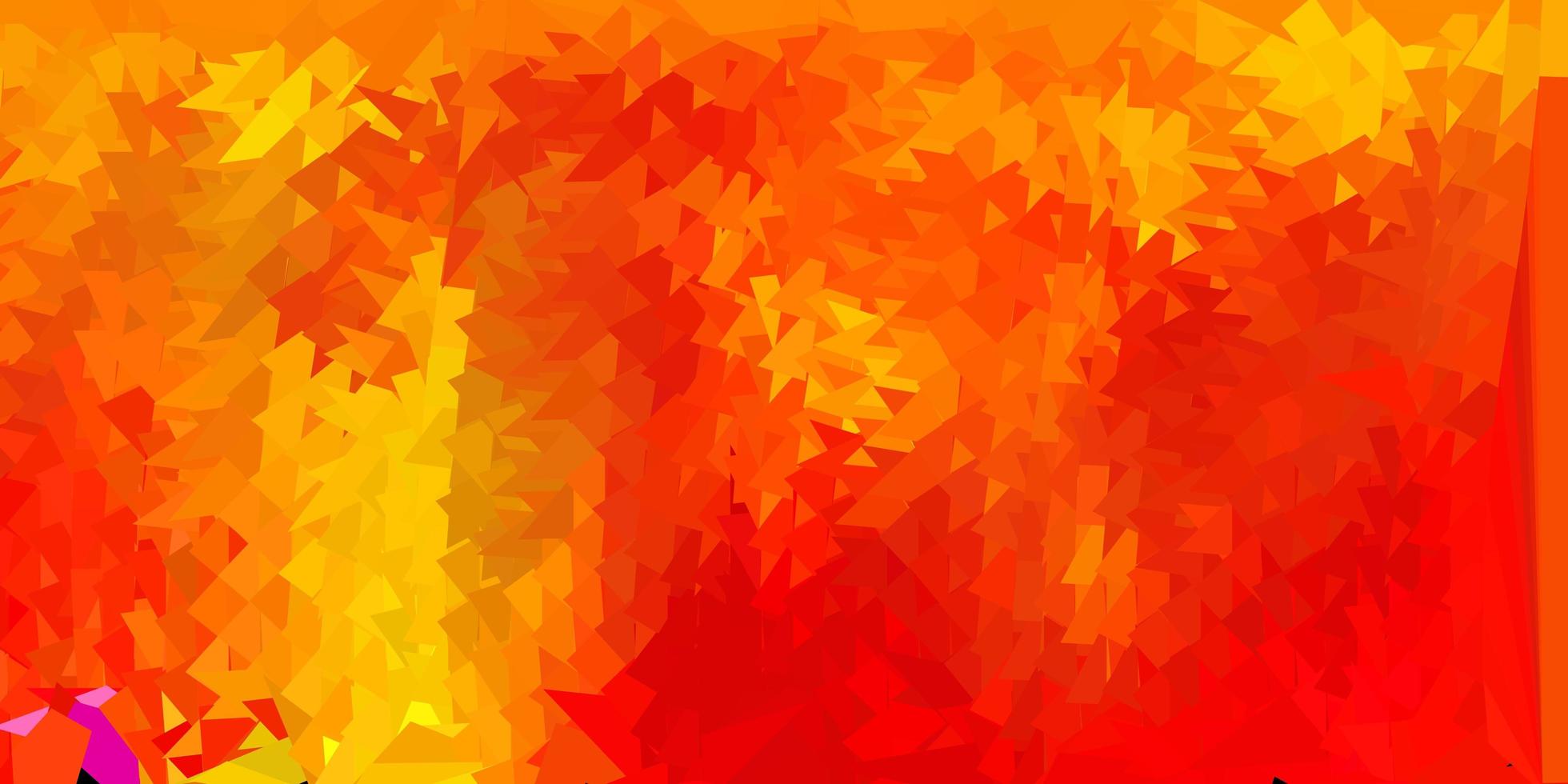 papel de parede poligonal geométrico de vetor laranja escuro.