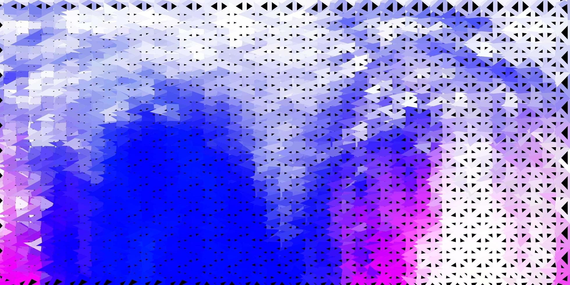 modelo de triângulo abstrato de vetor rosa claro, azul.