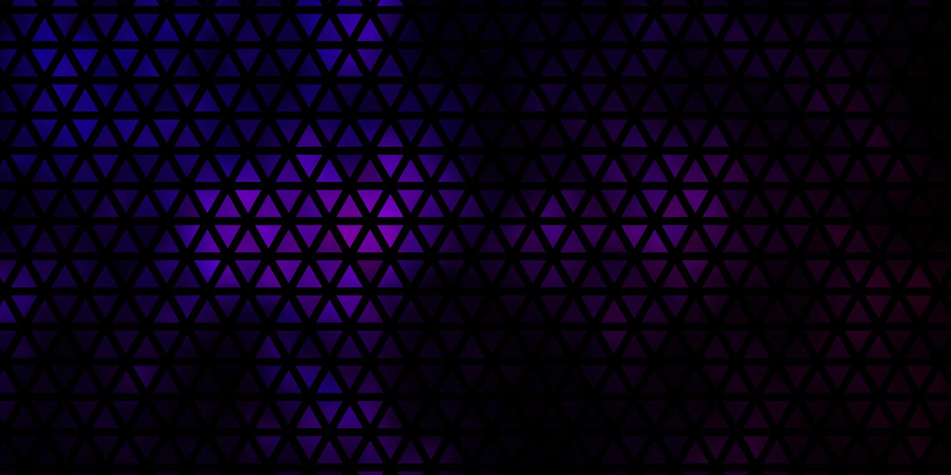 textura vector roxo escuro com estilo triangular.