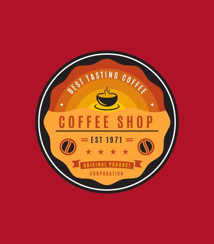 Vetores de emblema de café exclusivos