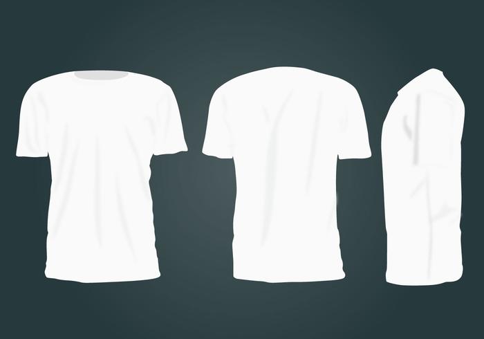 Vetor em branco do modelo de t-shirt