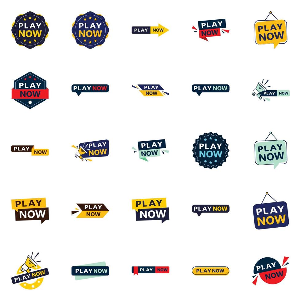 25 banners de jogo criativo agora para ajudá-lo a se destacar vetor