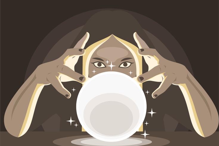 Ilustração da Fortune Teller vetor