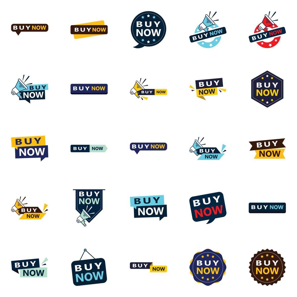 25 banners tipográficos inovadores para uma nova abordagem à promoção de vendas vetor