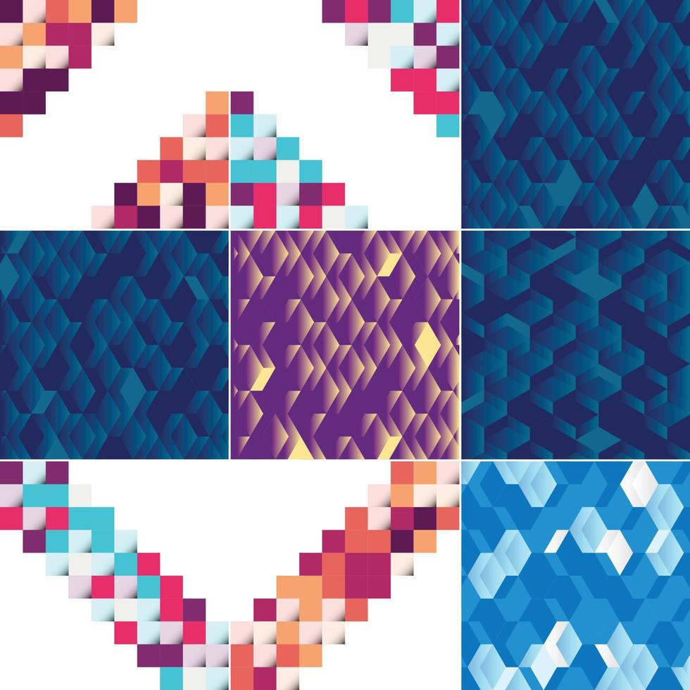 fundo vetorial com uma ilustração de quadrados abstratos adequados para uso como design de plano de fundo para pôsteres. panfletos. capas. e brochuras vetor