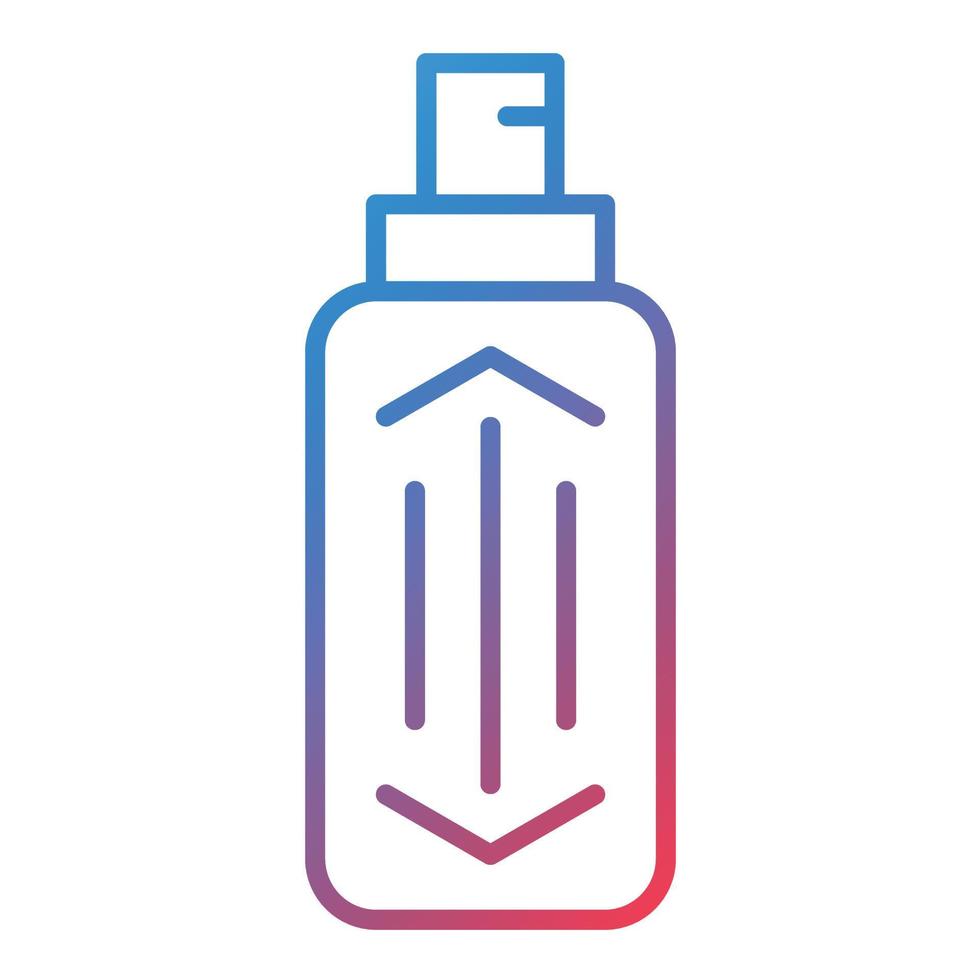ícone de gradiente de linha de desodorante vetor