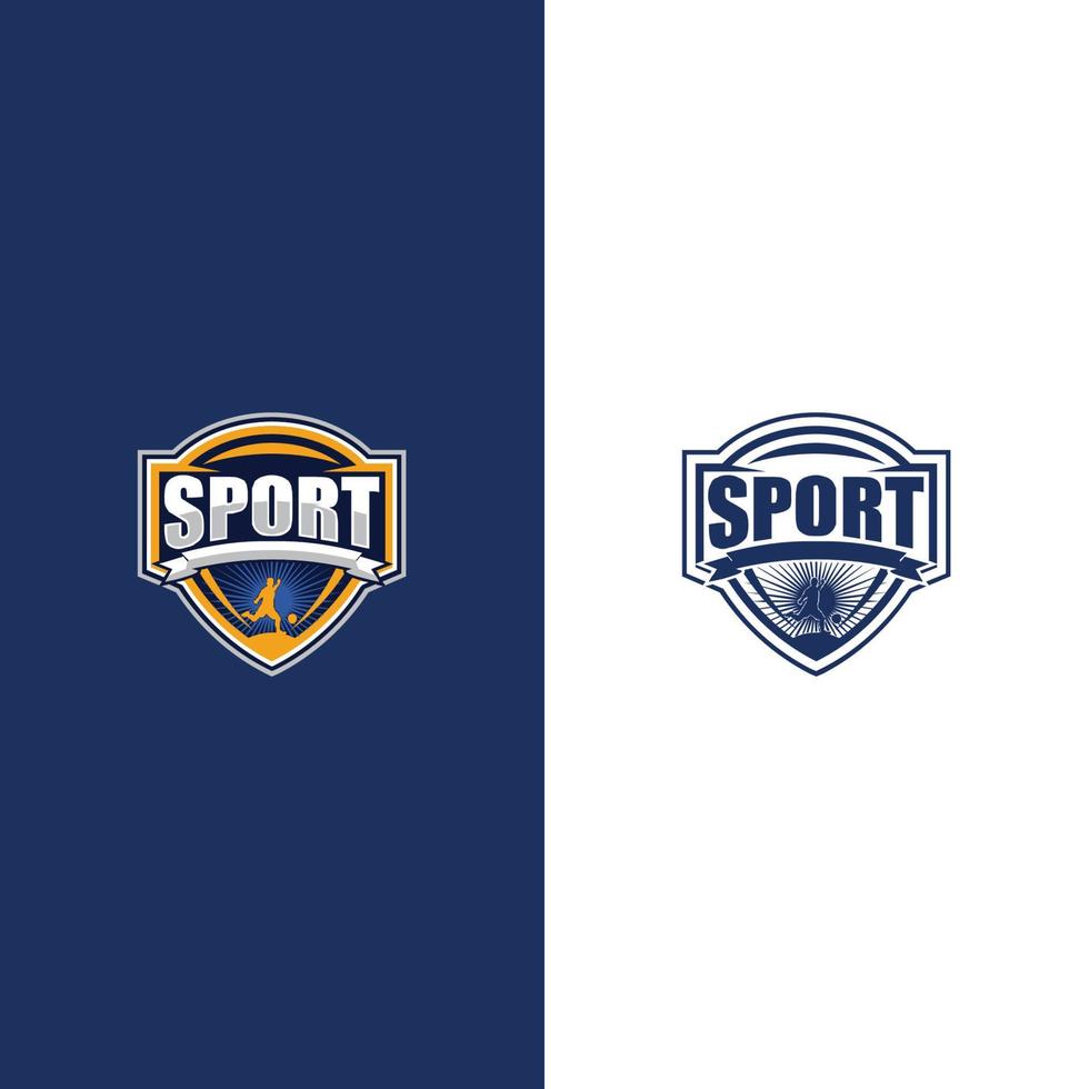 logotipo do futebol ou emblema do clube de futebol. logotipo do futebol isolado no vetor de fundo branco