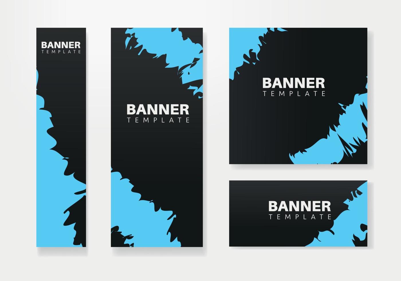 conjunto de vetores de modelo de web de design de banner abstrato, banner de web de cabeçalho. mídia social de banner moderno definida para design de site, banner de anúncios de capa de mídia social, flyer, cartão de convite