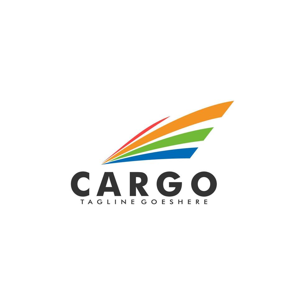 ilustração em vetor logotipo de transporte logístico, ícone do logotipo de carga