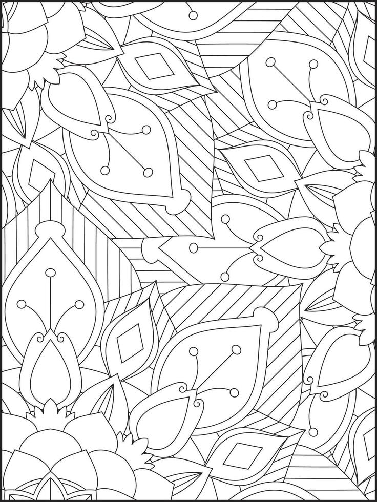 Mandala adulta para colorir kdp interior. mandala para colorir