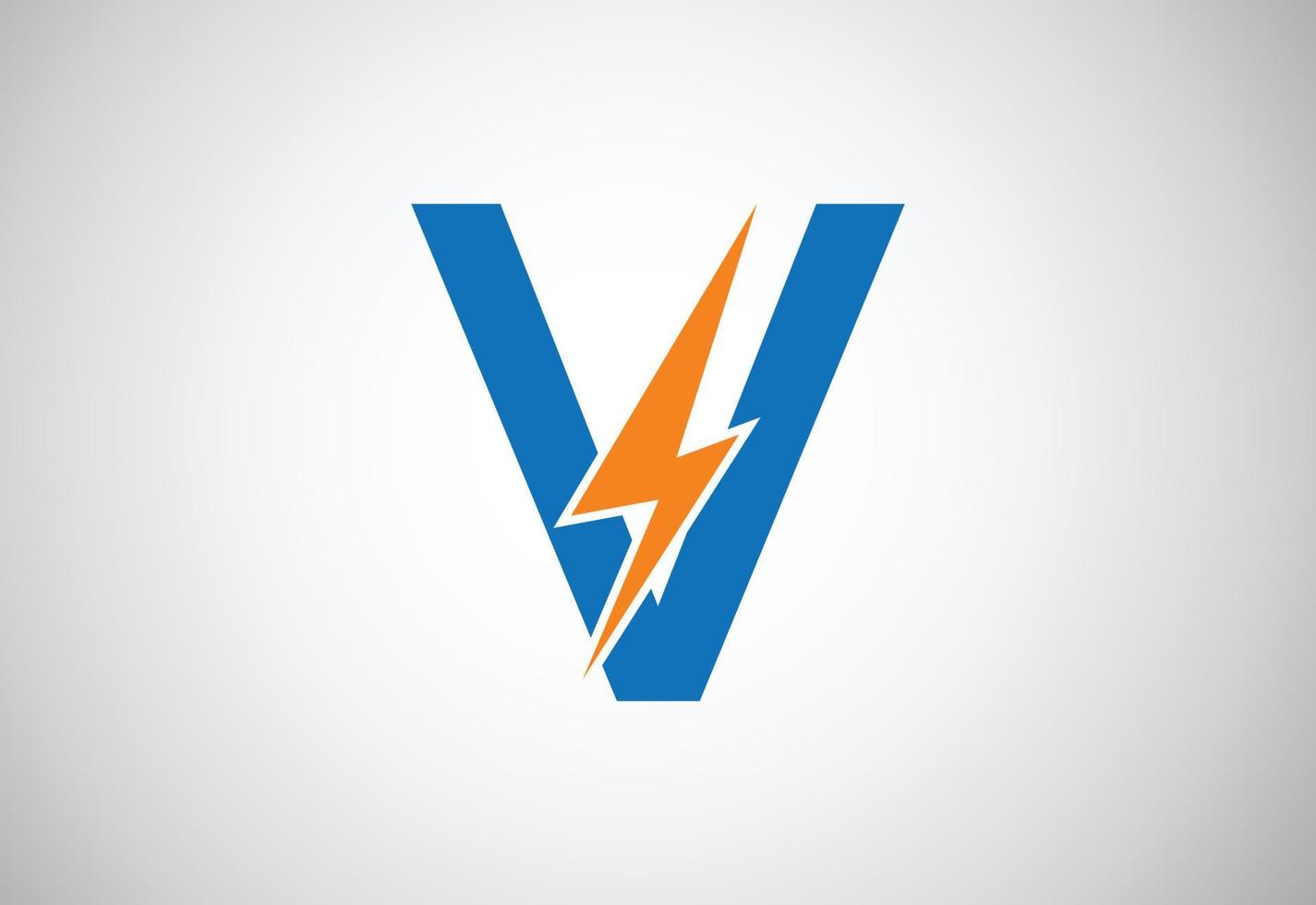 modelo de design de logotipo letra v, ilustração vetorial vetor