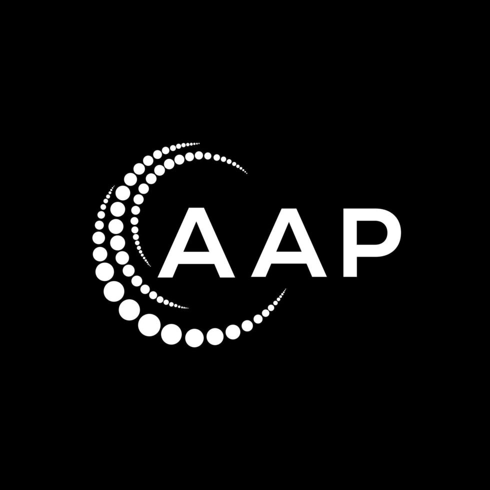design criativo do logotipo da carta aap. aap design exclusivo. vetor